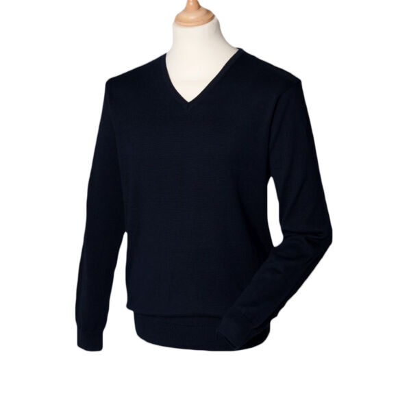 Henbury 12g V-Neck Sweater h720 Thumbnail